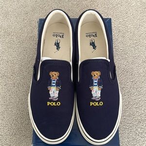 Ralph Lauren Keaton Slip Canvas Polo Bear